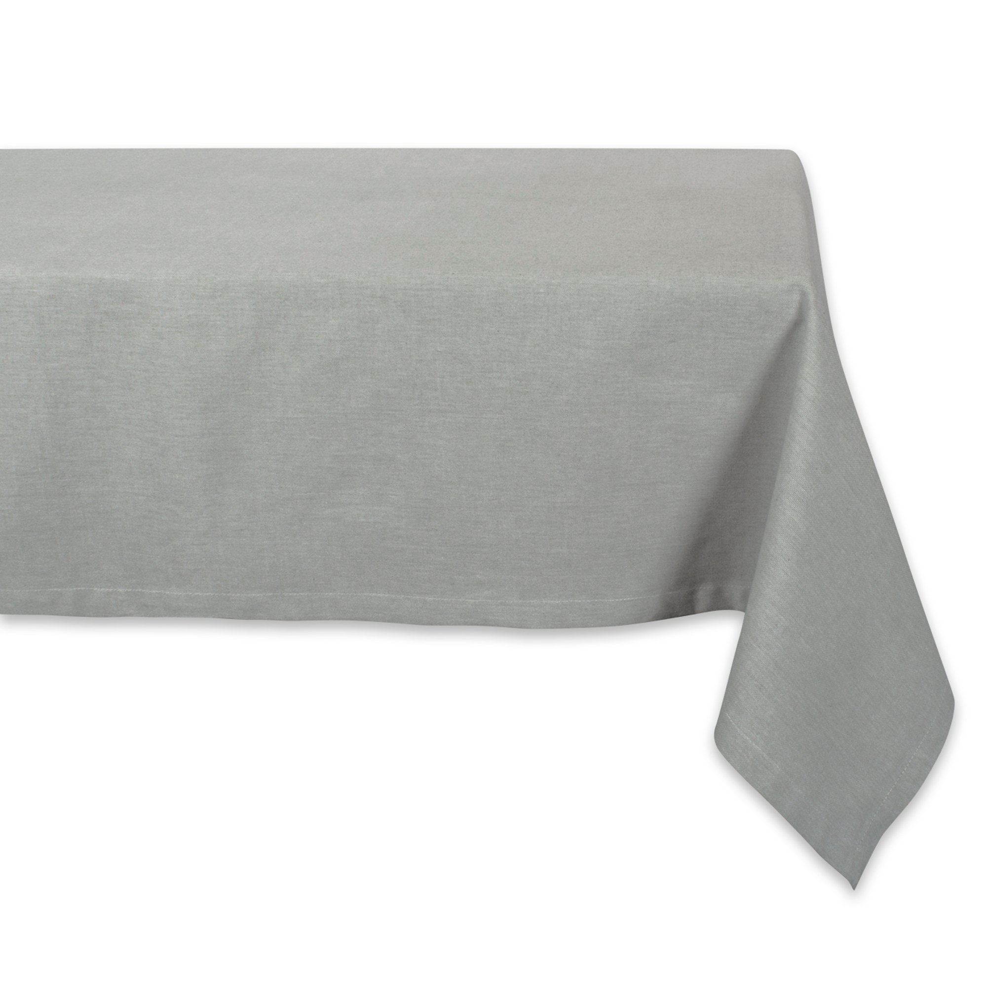 DII 100% Cotton, Chambray Tablecloth, Everyday Basic, Seats 6 to 8 People, 60x104, Artichoke Green — image 1
