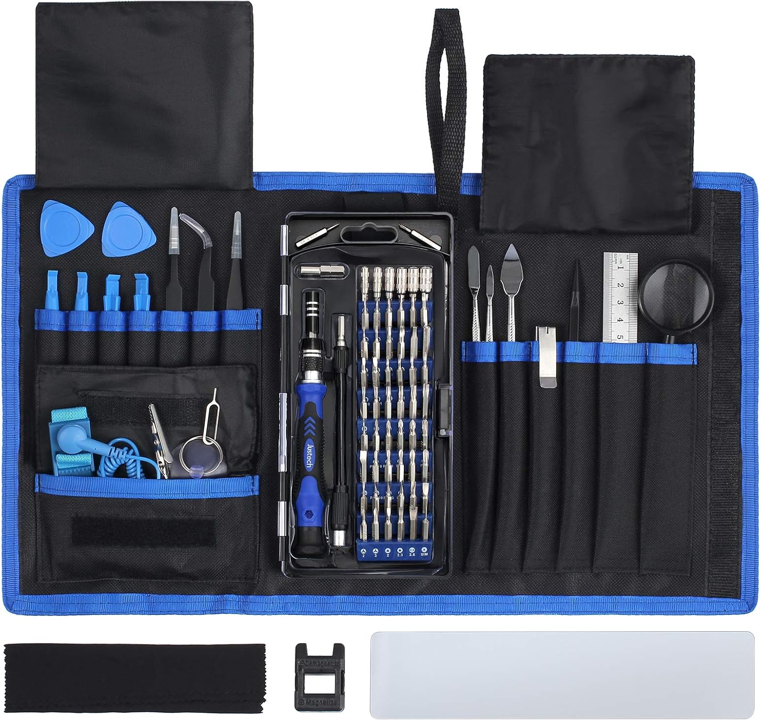 Justech Screwdriver Bit Set Blue Amazon Co Uk Diy Tools