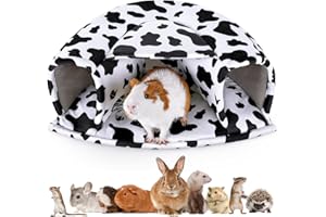 GLITTME Guinea Pig Hideout, Thick Guinea Pigs Bed with Non-Slip Desgin, Machine Washable Guinea Pigs Accessories for Guinea Pig, Rabbit, Hamster, and Other Small Animals