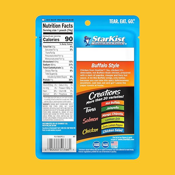 STARKIST CHICKEN CREATIONS BOLD BUFFALO STYLE – 2.6 OZ POUCH