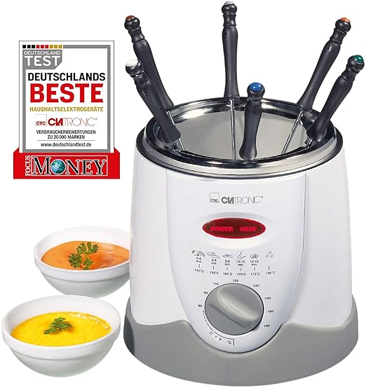 Clatronic FFR 2916 Freidora, Capacidad 1 litro, 6 Tenedores de ...