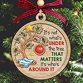 NewEleven Gifts for Women, Men - Christmas Ideas for The Family, Heartfelt Decoration Gift - Family Christmas Ornaments 2025 for Mom, Dad, Sister, Brother - Christmas Ornament