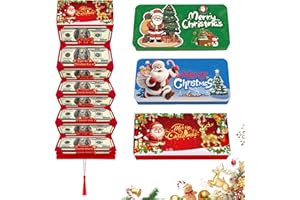 TRABOTO Upgrade Surprise Christmas Cash Gift Envelopes, Christmas Money Holders for Cash Gift Card Holder, 2025 New Creative Cashs Surprise Envelope, DIY Xmas Money Gifts Envelopes (3, 10 Slots)