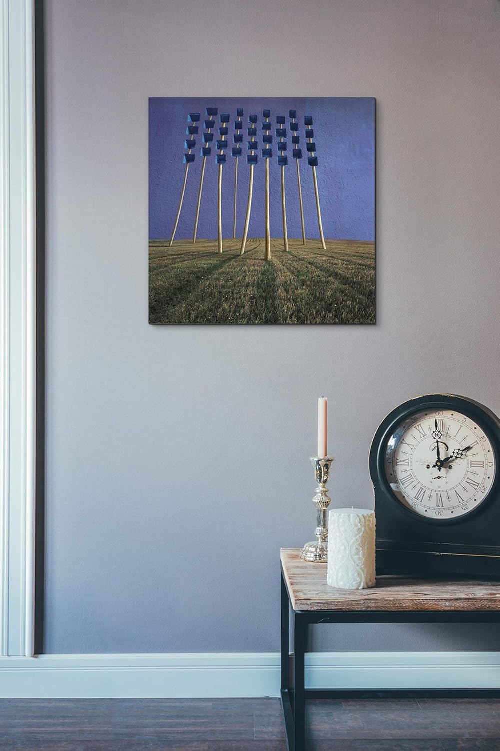 Posters Prints 26 X 26 Grey Epic Graffiti Flowers Giclee Canvas Wall Art Home Kitchen