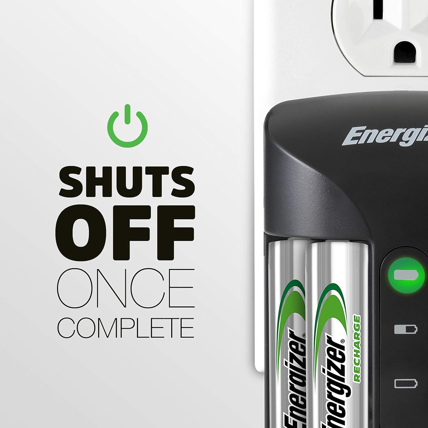 Energizer Rechargeable AA and AAA Battery Charger (Recharge Pro) with 4 AA NiMH Rechargeable Batteries, Auto-Safety Feature, Over-charge Protection: Electronics