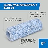 Harris Trade Long Pile Micropoly Roller Sleeve 9 Inch view 2