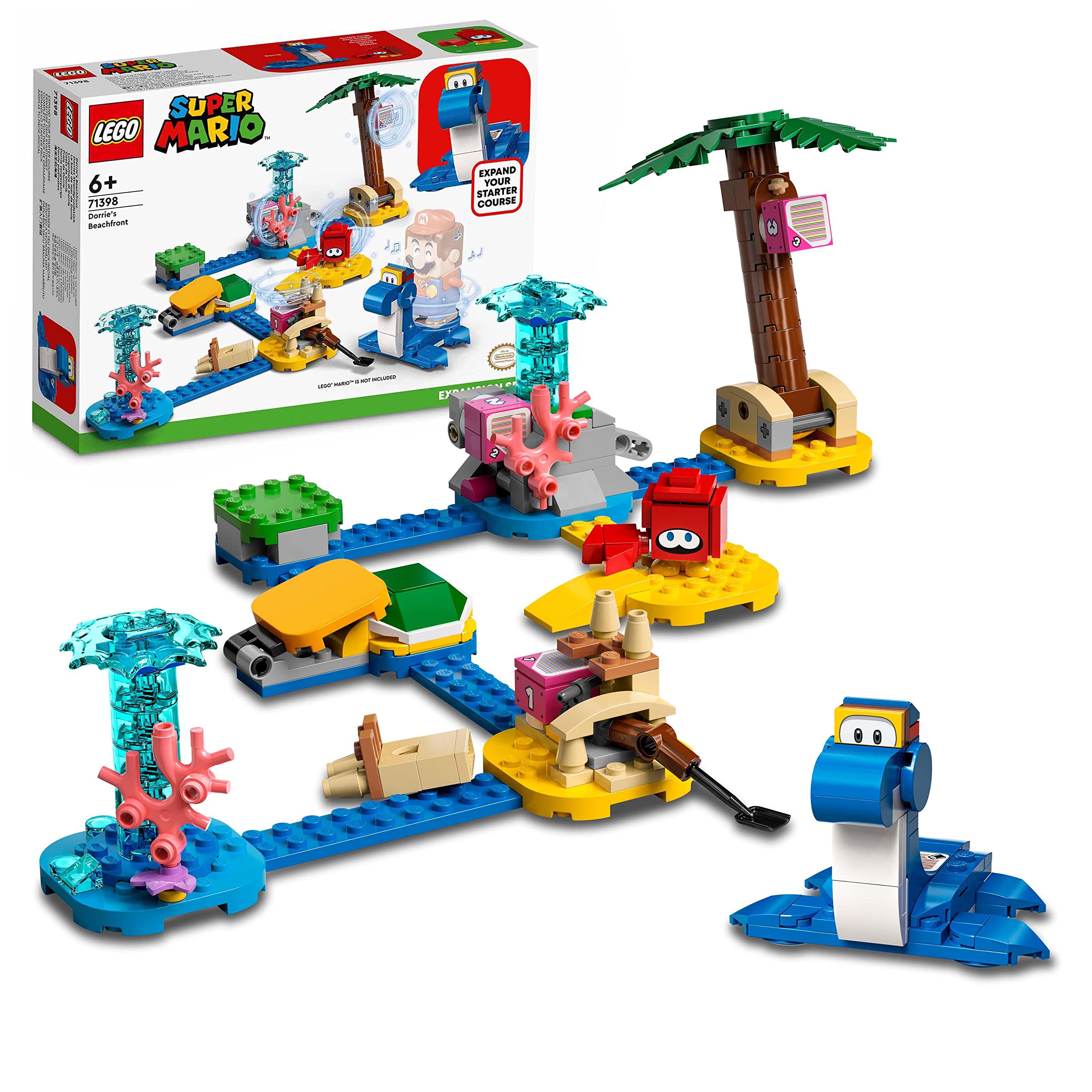 LEGO 71398 Super Mario Dorrie’s Beachfront Expansion Set