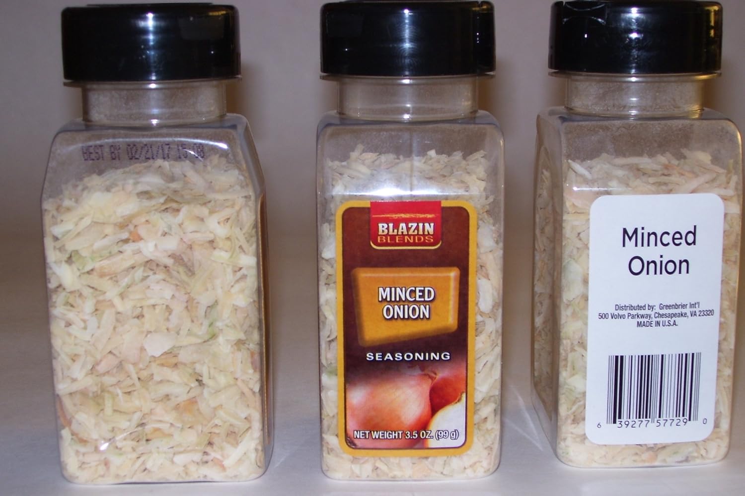 Blazin Blends Minced Onion Seasoning 3.5oz (99g) (Pack of