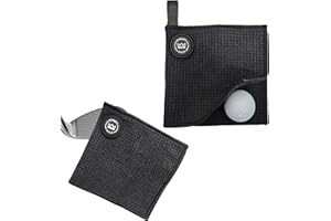 DYNASTY GOLF Small Golf Ball Towel - Magnetic Greens Towel & Pocket Golf Towel with Magnet - Golf Ball Cleaner for Around The Green