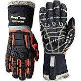 Cestus 5075, Winter Work Gloves for Cold Weather, Detachable Faux Fur Glove Liner Insulation, Impact Resistant Safety Gloves