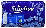 Stayfree Regular Maxi Pads, Regular Protection, 24