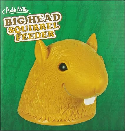 Amazon Com Accoutrements Big Head Squirrel Feeder Toys Games