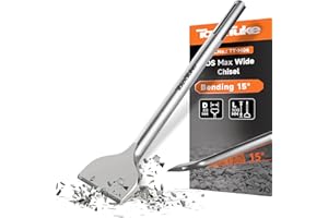TovxTuke 3-in Wide SDS Max Scaling Chisel,Curved Blade Compatible with SDS Max Hammers (3" X 12")