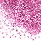 Hordolry 10000Pcs Crystal Acrylic Diamond Fake Gems Vase Filler, 4.5mm Faux Diamonds for Table Scatter Wedding Party, Bridal Shower, Birthday Decoration, Light Pink