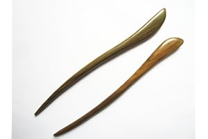 Myhsmooth Z8z-gs-bt 2 Count Hair Sticks Natural Green Sandalwood Handmade Carved Hair Clip Shawl Hair Pins Pack of 2 Pcs:Swim