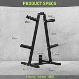 PhysKcal H1 Weight Plate Storage Rack Barbell Stand 250kg Capacity view 5