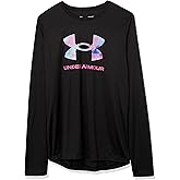 Under Armour Girls' Tech Big Logo Printed Long Sleeve