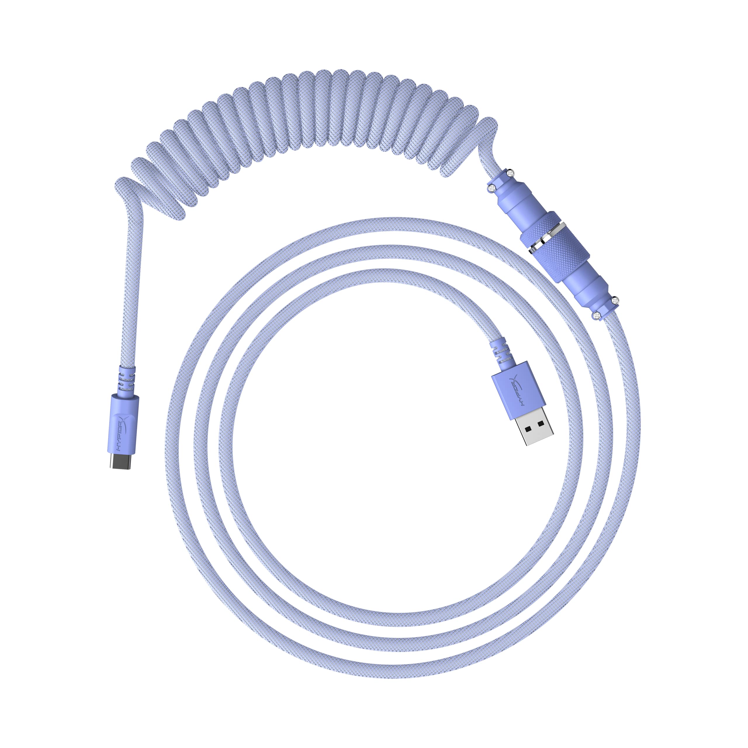 HyperX USB-C Coiled Cable Light Blue-White - View #8