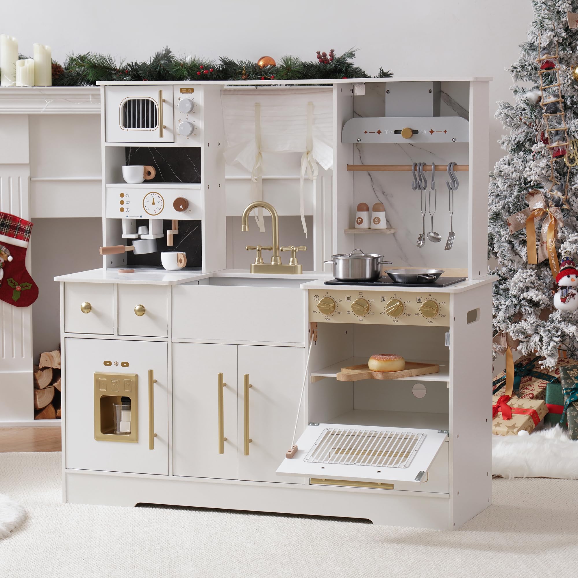 Kitchen Kids ROBOTIME Play Kitchen/Wooden Toy Washing Machine