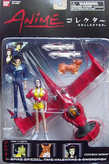 Amazon Com Bandai Cowboy Bebop Swordfish Spike Faye Anime Collection Figure Set Toys Games