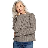 Pendleton Women's Women's Fisherman Sweater – 100% Wool, Soft Knit Pullover