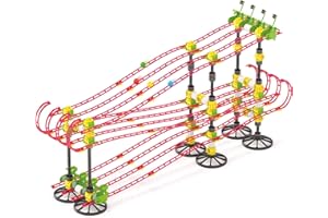 Quercetti Marble League Marble Run - The Official Jelle's Marble Runs Racing Set | Includes 228 Total Pieces for Building Tracks | 4 Real Teams | for Kids, Teens and Adults Ages 6 Years Old and up