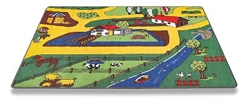 Kinder Teppich Bauernhof Farmhouse Amazon De Kuche Haushalt