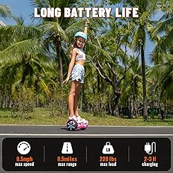 SIMATE Scooter, Bluetooth Speakers and LED Light-Up