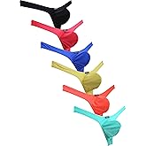 iKingsky Men's Big Pouch Thong Underwear Sexy Low Rise Bulge T-back Panties