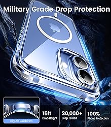 Mkeke Magnetic Clear Case for Phone 17, Compatible