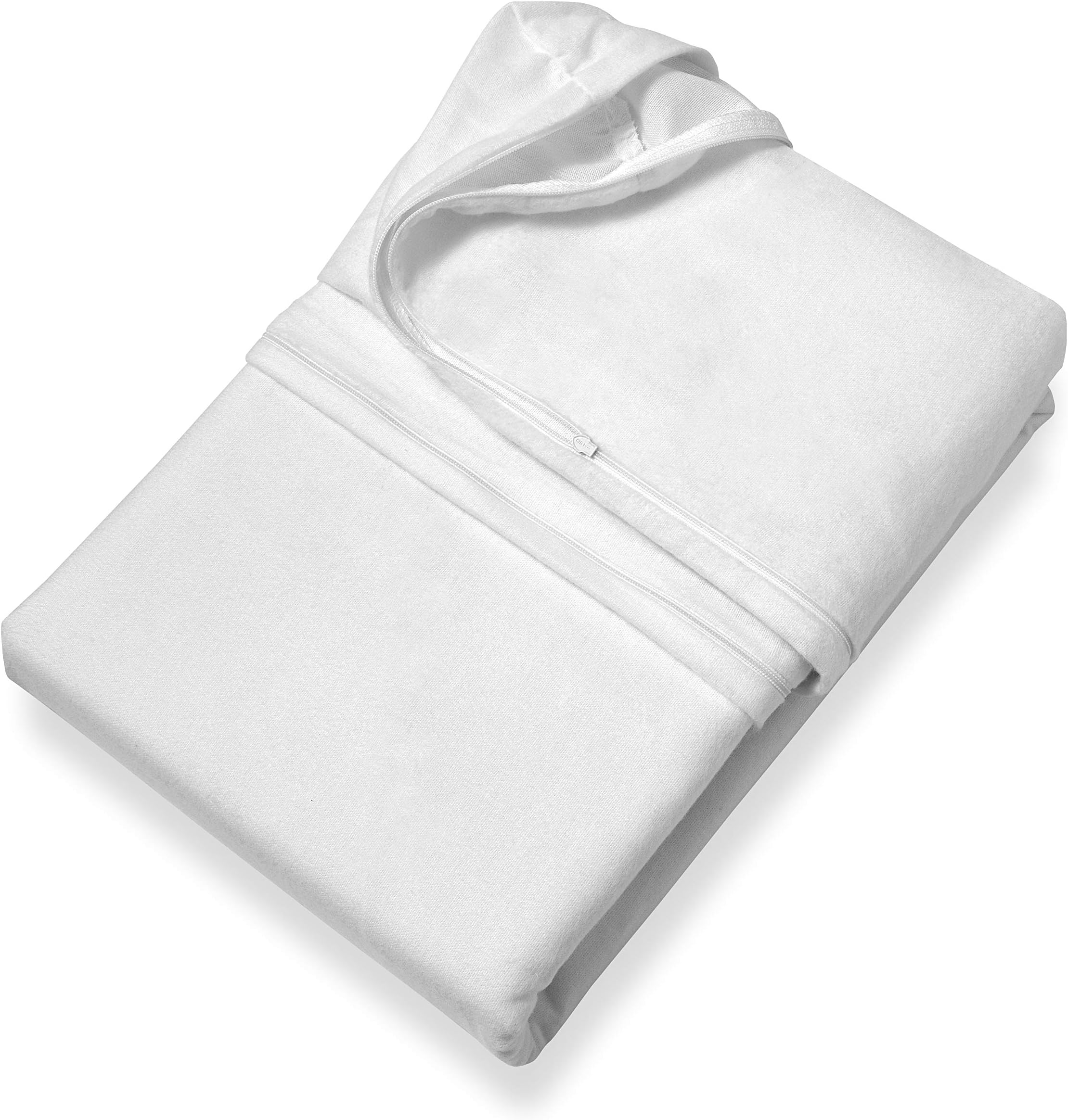 Bettwaren Store Contra-Allergen Mattress Cover for House Dust Allergy Allergo, white, 70 x 140 cm