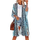 Women's Kimono Swimsuit Coverups Summer Beach Casual Loose Cardigans for Swimwear