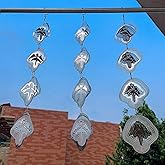 Angel Bird Scare Discs Set-Highly Reflective Double-Sided Bird Reflectors,Extra Sparkly Metal Wind Spinner Outdoor Garden Decor, Bird Devices Deterrent to Scare Birds Away from Yard Patio Farm