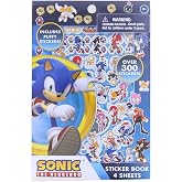 Sonic The Hedgehog Sticker Book | 4 Sheets | Over 300 Stickers