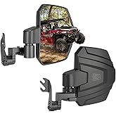 KEMIMOTO Large Side Mirrors A-pillar UTV Mirror Compatible with Polaris General 1000/ XP 1000/4 1000/ XP 4 1000 2016-2026 Adjustable Side Mirrors Mounted on ROPS bar for UTV
