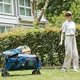 TIMBER RIDGE Folding Camping Trolley Wagon 200L Heavy Duty 100KG Capacity view 2