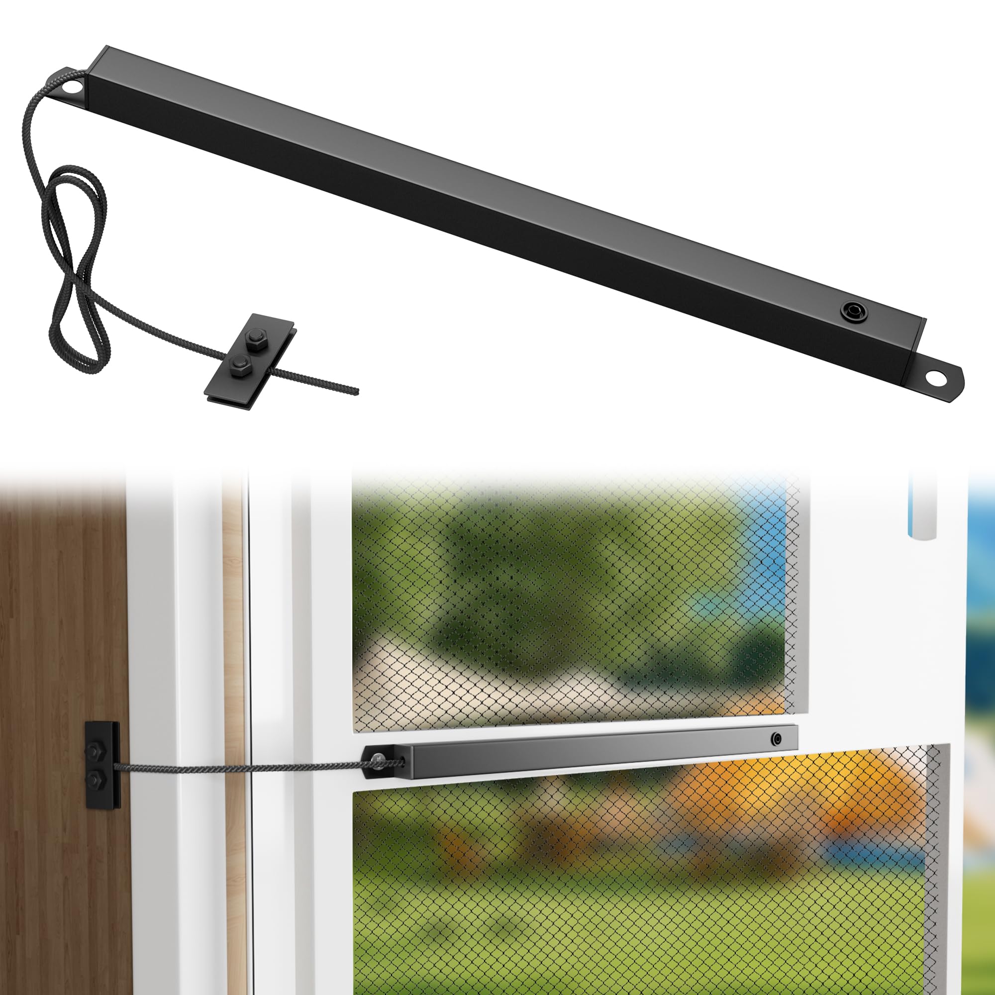 Photo 1 of RV Screen Door Closer, Automatic Door Closer with Adjustable Tension, Cushioned Closing Universal Camper Screen Door Spring Closer for RV Camper Travel Trailer Screen Doors