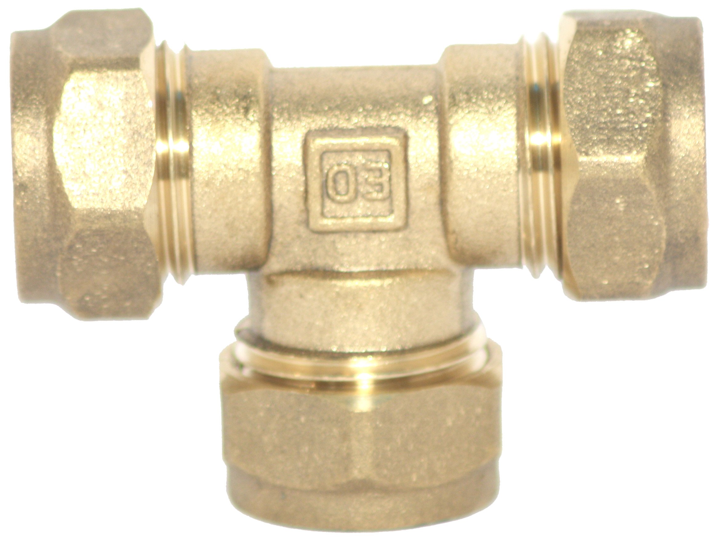 Plumb Pak PF05-5AMZ Compression Equal Tee 15mm - Pack of 5