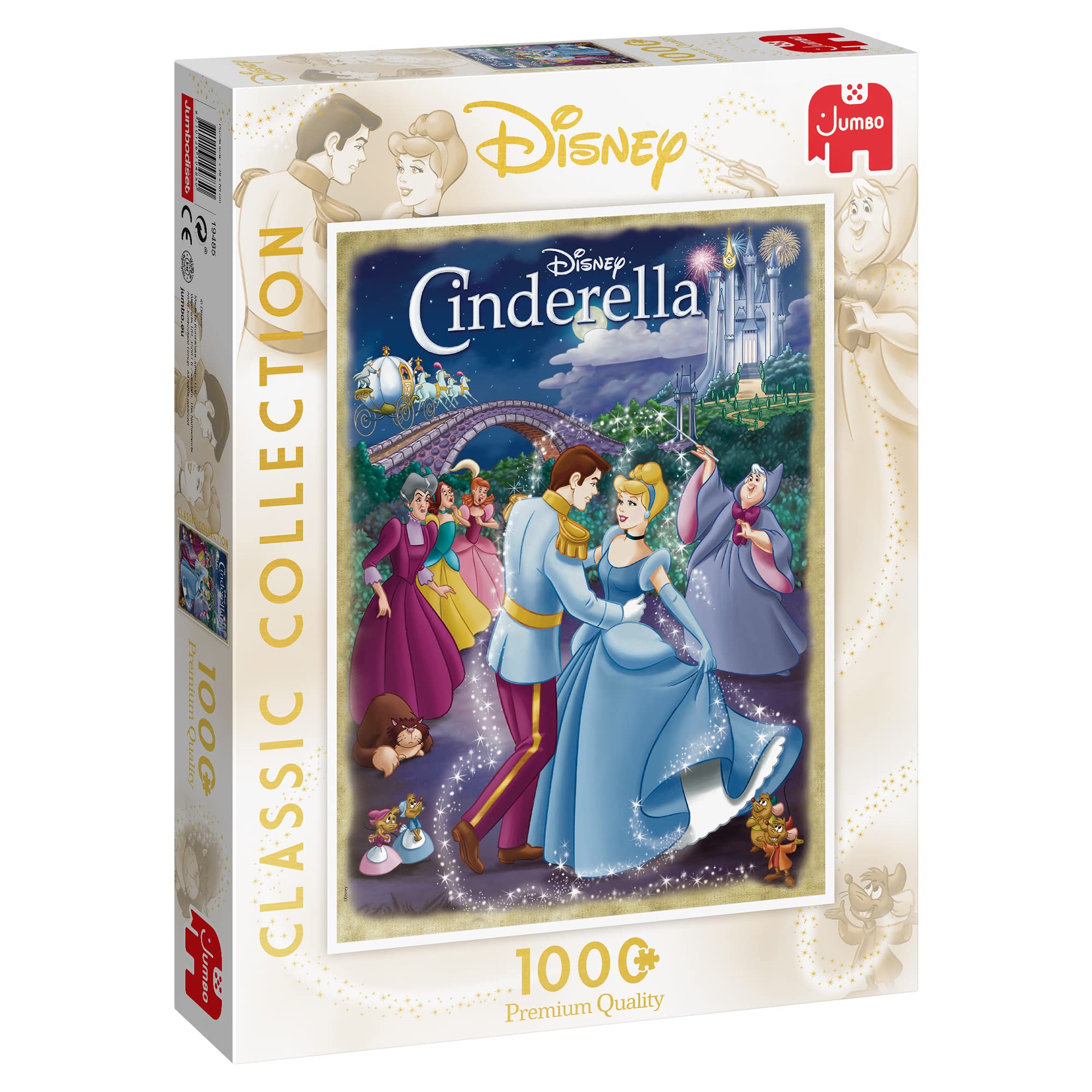 Jumbo, Disney Classic Collection - Cinderella, Disney Jigsaw Puzzles for Adults, 1,000 piece