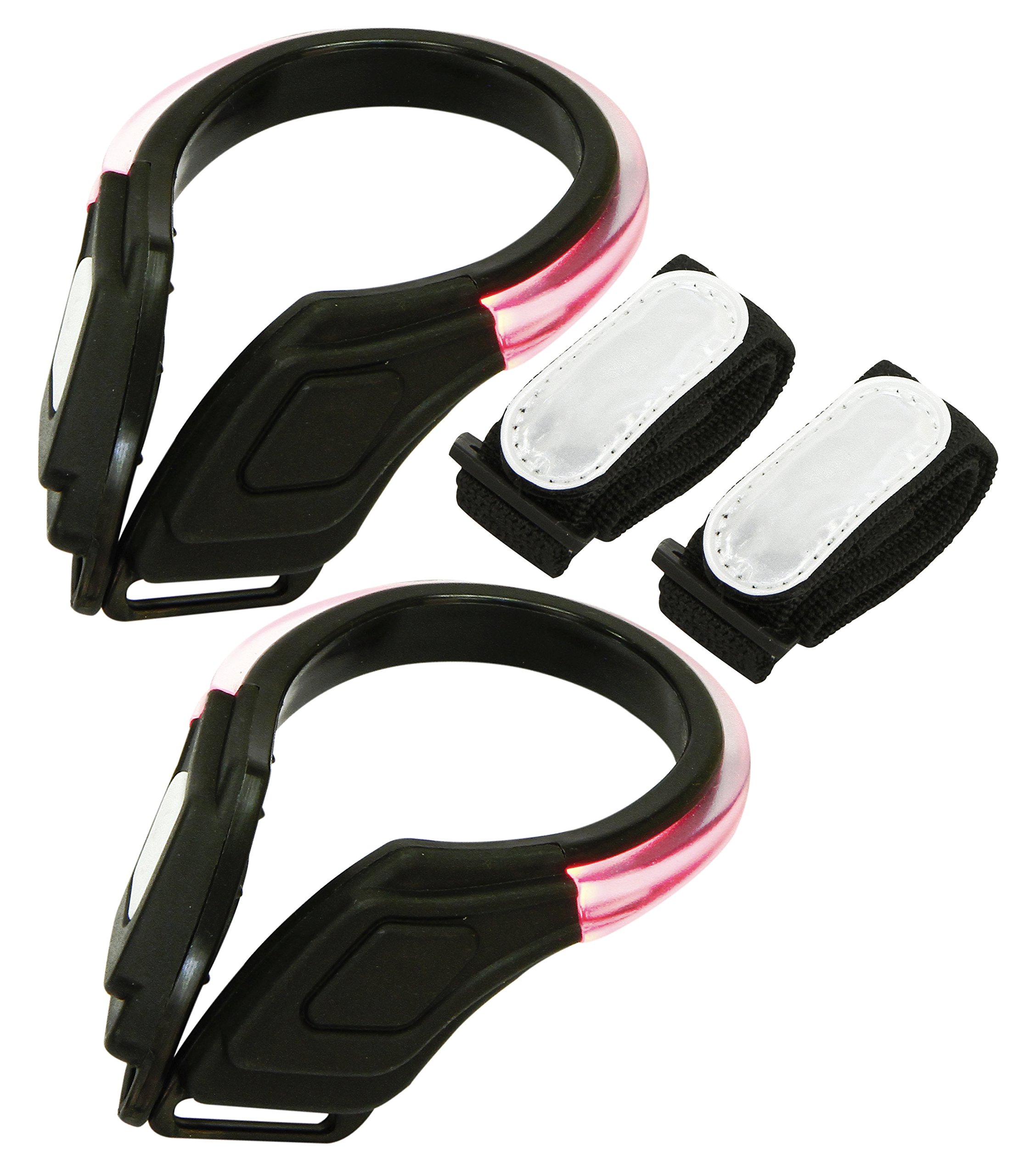 Rolson LED Shoe Clip Light (2 Piece) - Black, One Size