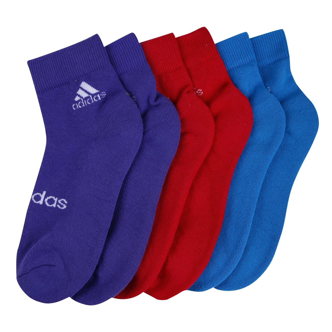 Adidas Women's half Cushion Ankle Socks Pack of 3 ( Bold Pink/Bold