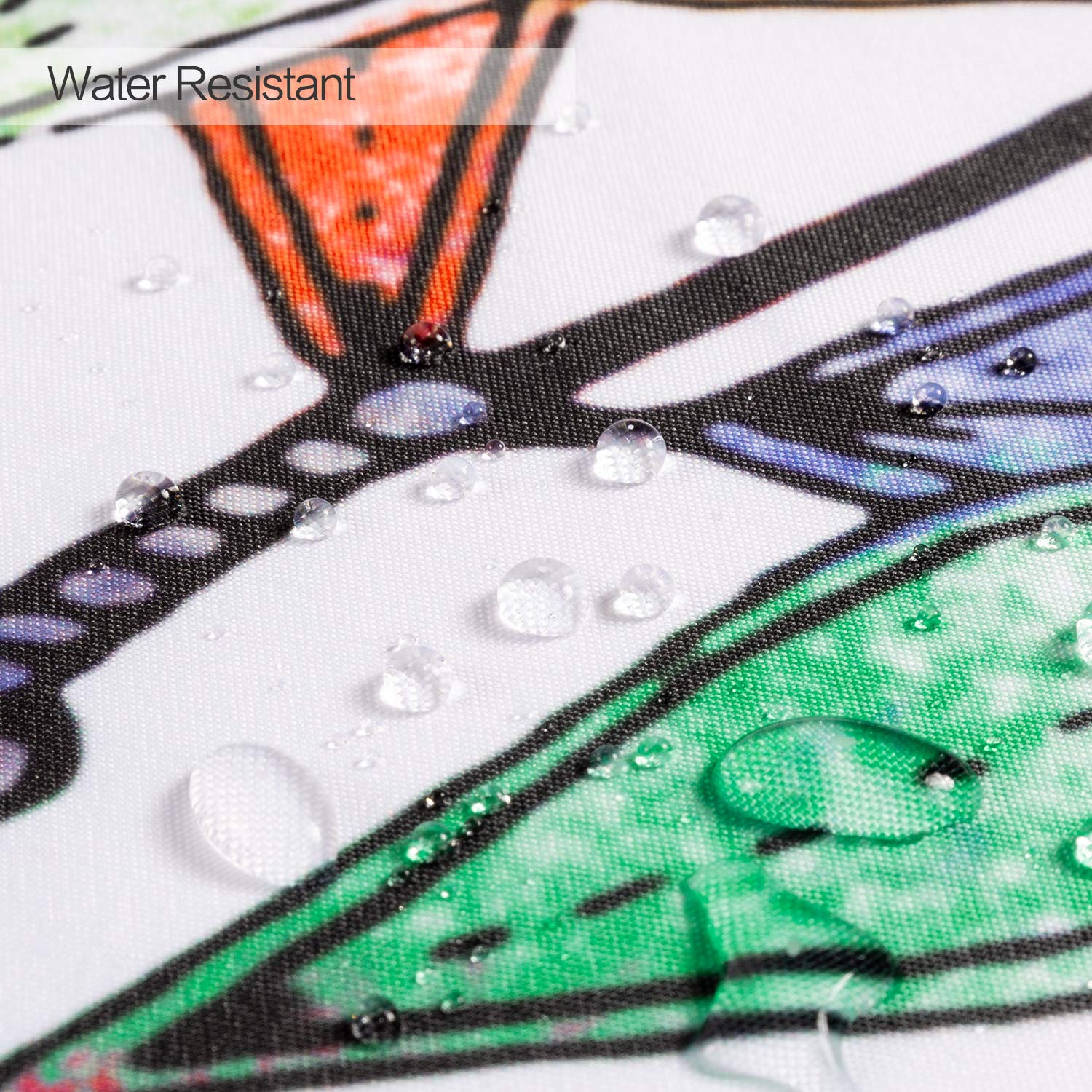 joyfeelife Fabric Shower Curtain Set Waterproof Bath Curtain for Bathroom Showers Bathtubs Home Decor with 12 Hooks, 71x71 Inch