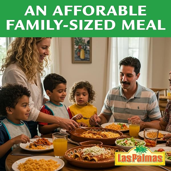LAS PALMAS MEDIUM GREEN CHILE ENCHILADA DINNER KIT, 23.8 OUNCE