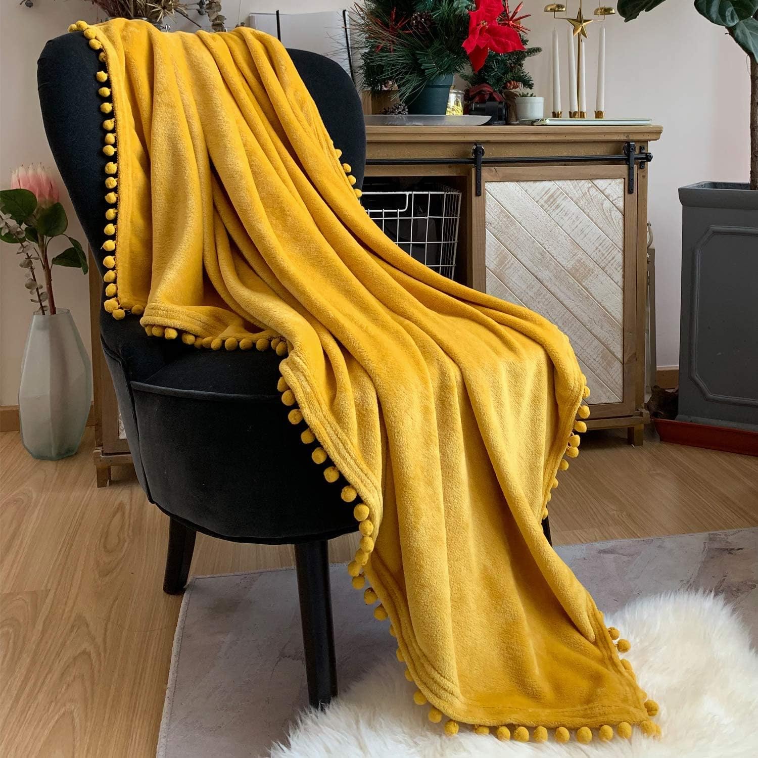 Amazon.com: Haowaner Yellow Boho AB Weighted Blanket（60”x80“ 15lbs