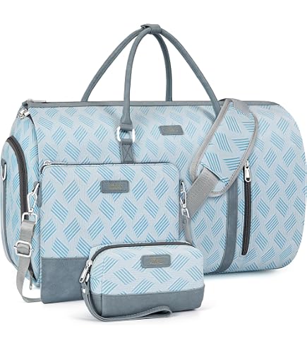 Convertible 2-in-1 Garment Bags for Travel with Waterproof Shoe Compartment