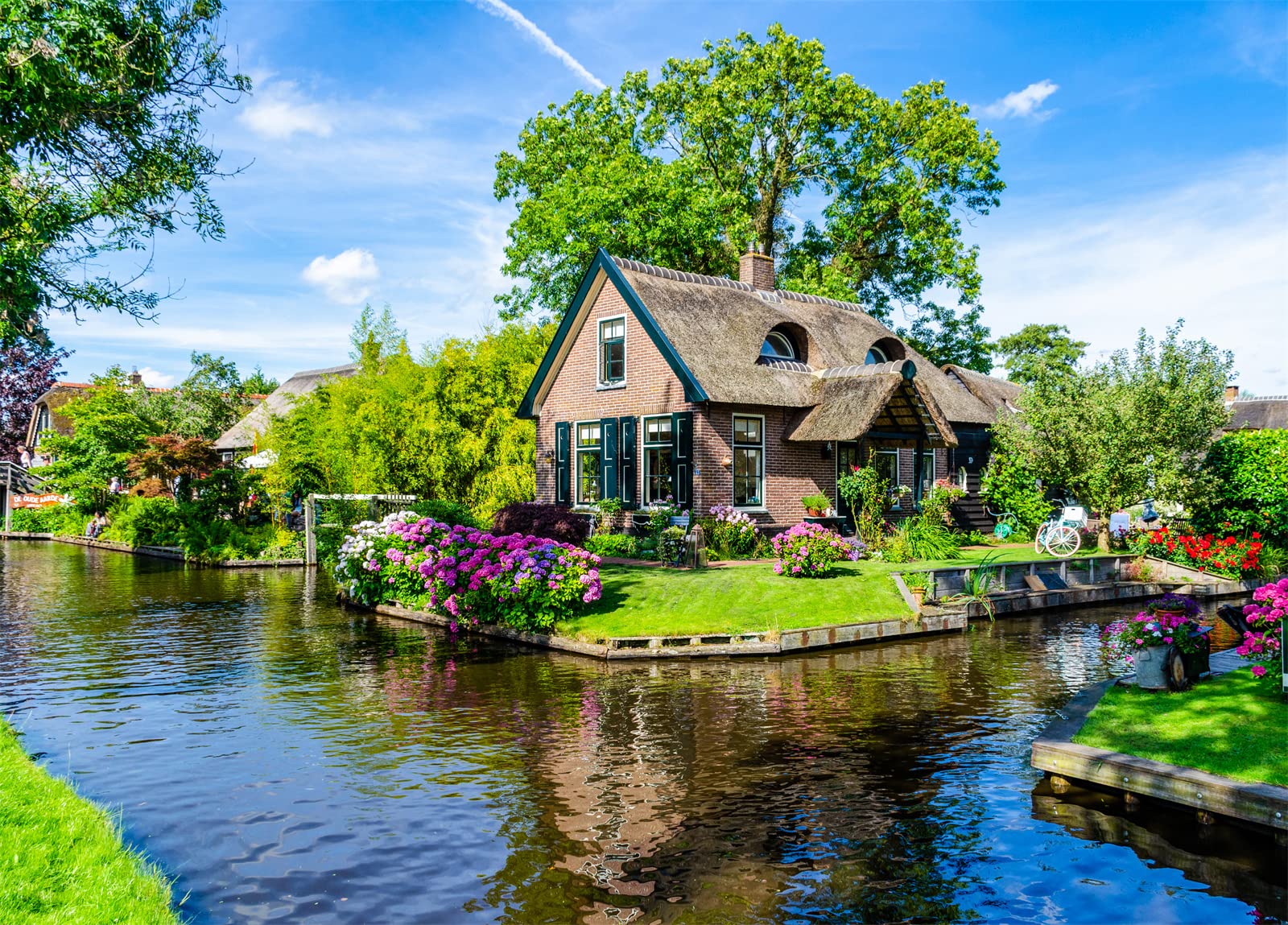 Giethoorn Village Jigsaw Puzzles for Adults 1000 Pieces Venice of the North Jigsaw Puzzles for Adults Gifts — image 1