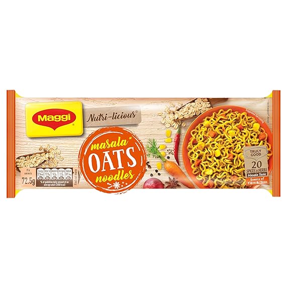 Maggi Nutrilicious Oats Instant Noodles - Masala, 290g Pouch