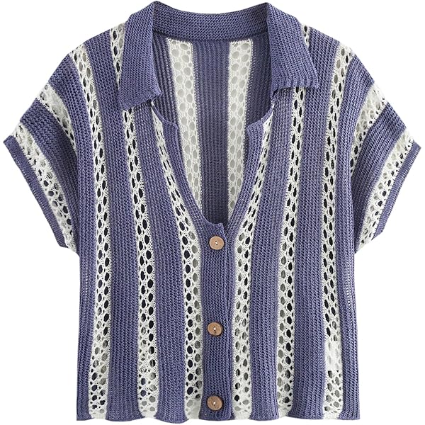 JAWINT Women's Vintage Tribal Knitted Cardigan Sweater Coat