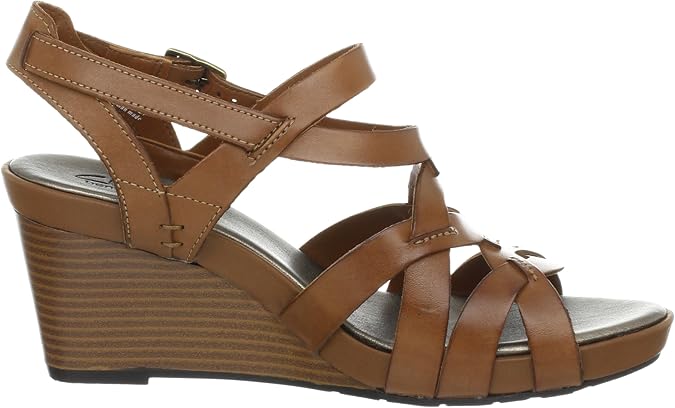 clarks women's star mello wedge sandal