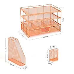 gianotter Paper Letter Tray Organizer with File